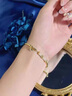 珍尚银【中国黄金授权】竹节S925银手链女玉手串女生日礼物送女友老婆 竹节和田玉手链【八仓速发】 【中国黄金出品】正品保障 实拍图