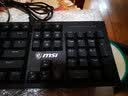 【8成新】微星（MSI）GK50Z 机械键盘 红轴 RGB光效 有线 游戏电竞办公键盘 104键 吃鸡键盘 黑色   实拍图