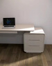 唐杉（TANGSHAN）简约家用烤漆电脑桌卧室办公台式桌旋转转角现代白色书桌书柜组合 1.1米烤漆书桌 不带键盘托 送货入户安装 晒单实拍图