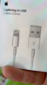 Apple/苹果 Apple 闪电转 USB 连接线 (0.5 ⽶) 充电线 数据线 适⽤ USB 接⼝插头 实拍图