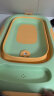 十月结晶婴儿洗澡盆无线感温加大加厚大容量儿童浴盆抑菌可折叠浴盆 实拍图