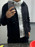 威可多（VICUTU）商务休闲男夹克翻领百搭羊毛呢外套男 黑色 M 实拍图