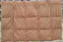 100%全棉羽绒被被壳被套纯棉防钻绒钻毛自充绒半成品内胆套面料 纯棉咖色-拉链口 180*200cm 实拍图