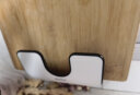意可可家用锅盖架壁挂免打孔菜板砧板架放锅盖的架子坐式厨房收纳置物架 黑白色-锅盖菜板通用含4个挂钩 实拍图