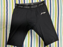 李宁健身短裤紧身运动五分裤高弹跑步训练马拉松压缩篮足球打底裤 黑色【高弹速干透气】 L 实拍图