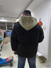 马克华菲外套男冬季加厚棉衣复古假两件袄子男士面包服羽绒棉服 黑色 XL 实拍图