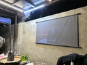 知影100英寸16:9珠光白幕壁挂投影幕布投影机免打孔家用投影仪高清幕布(适用于极米坚果当贝爱普生) 实拍图