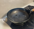 章丘铁锅正宗手工锻打铁锅无涂层物理不粘锅炒锅老式家用炒菜锅厨具轻音 标准版古法原色(未干烧） 34cm 实拍图