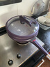 帝伯朗（TIBORANG）不粘锅炒锅菲尼雅钛金抗菌炒菜微压多功能通用燃气灶防蒸汽干烧 夕雾紫3-5人 32cm 实拍图
