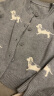 森马（Semir）针织开衫女短款圆领正肩显瘦2024冬趣味小狗提花上衣109724106004 实拍图