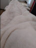 艾薇塔芙绒盖毯披肩毯午睡毯加厚羊羔绒毛毯冬季 米白 150*200cm 实拍图