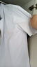 罗蒙（ROMON）纯色商务职业正装男士白衬衫工装外套长袖衬衣男CS108白色5XL 实拍图