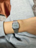 卡西欧（CASIO）运动防水复古经典小方块学生男女小银砖小银块银色 LA670WA-7D 女款 实拍图