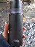 膳魔师（THERMOS）保冷保温杯不锈钢水杯磨砂黑350ml子双盖学生礼物FFM-351 实拍图