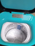 小鸭迷你洗衣机全自动家用 5.6KG小型迷你婴儿洗衣机 内衣裤洗烘除螨洗脱一体 5.6KG绿+蓝光洗涤+全国联保+洗脱一体 实拍图