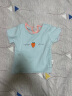 赢一贝宝宝短袖T恤夏季新生儿上衣洋气女童t恤半袖薄款1岁婴儿夏装衣服 浅蓝草莓 90码适合80-90cm 实拍图
