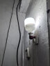 格润莱特led声控灯泡 5w自动声光控制 E27螺口灯头楼梯间过道走廊球泡光源 12W E27 声光控款 实拍图