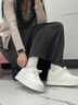 回力厚底小白鞋女款2025新款爆款秋季百搭学生女鞋增高松糕休闲板鞋子 百搭白色【轻】5cm厚底【软】 37 实拍图