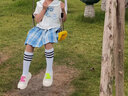 女童套装儿童学院风jk制服连衣裙夏装百褶裙童装夏天大童夏季裙子 玉桂狗鸢尾兰+【赠送白中筒袜】 120cm 实拍图