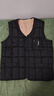 啄木鸟棉马甲男秋冬季款加绒中老年爸爸装男士宽松无袖保暖背心衣服男装 黑色（一件装） 2XL 实拍图