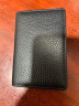 袋鼠男士真皮卡包超薄款荔枝纹牛皮名片夹证件夹防消磁RFID卡包定 黑色 晒单实拍图