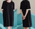 轩靓（XULEN）睡衣女莫代尔棉凉感短袖女连衣裙大码家居服 62573酷黑 3XL  实拍图