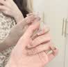 Albeville新娘结婚穿戴甲人鱼2026年新款拍婚纱照孕妇成品美甲婚礼指甲贴片 鱼尾珍珠1件LP-273 实拍图