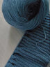 鄂尔多斯羊绒线100％纯山羊绒手工编织围巾线中粗机织毛线团 47深雾霾蓝 晒单实拍图