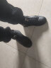 卡帝乐鳄鱼（CARTELO）鞋子男鞋春季2024高帮皮鞋男英伦板鞋韩版休闲鞋男靴 黑色 40码 实拍图