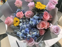 艾斯维娜鲜花速递混搭花束生日礼物全国同城花店配送 向日葵玫瑰混搭超大花束 实拍图