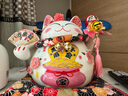 吉善缘 陶瓷招财猫摆件存钱罐 客厅店铺公司办公室装饰开业乔迁工艺礼品 9寸千金万两 实拍图