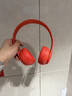 赖小星适用Beats Solo3耳罩魔音solo2耳机套头戴式降噪耳机真皮耳套无线耳棉wireless原配款海绵套配件 【无线版】原配 魅红色耳套一对装+拆机套装 实拍图