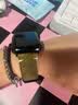 美定适用苹果手表表带纯手工真皮applewatch s11/10X表带Ultra3/2iwatch9/8s7/6se进口植鞣皮高级皮质 橄榄绿【送保护壳+水凝膜*2】 iwatch 7/8/9代【45 实拍图