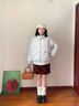 艾珠儿（Aizhuer）棉服女2025新款秋冬季羽棉袄绒服女小个子棉衣面包服学生情侣外套 灰色 M 实拍图