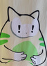 猫人（MiiOW）100%纯棉睡裙睡衣女士家居服圆领舒适透气简约春夏套头短袖可外穿 胖胖小猫 浅柠檬 L 推荐（100-120斤） 实拍图