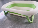 孕味妈咪婴儿洗澡盆洗澡神器 新生儿大号可折叠宝宝浴盆 可坐可躺兔子款 【+婴儿浴网】清新绿+送大礼包 实拍图