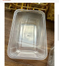 美丽雅 一次性饭盒方形1000ml*50套 快餐外卖打包野餐盒碗加厚带盖塑料 实拍图