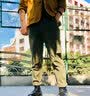 马登工装复古异形口袋长裤直筒军绿色咔叽硬汉休闲训练裤子男秋款 军绿色 30 实拍图