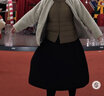 MUJI女式  长毛抓绒 夹克 短款外套女  简约风 BB2NSA3A 浅灰色 XL(165/92A) 实拍图