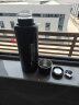 德国NRMEI超大容量大号防摔玻璃水杯水瓶壶便携夏季泡茶杯子男 黑色1200ML【一杯双盖+杯盖可喝水】 实拍图