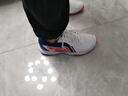 李宁（LI-NING）【雷霆LITE】羽毛球鞋男款耐磨舒适训练鞋AYTS020-4白/蓝色43/9.5 实拍图