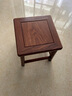 广唐 红木家具非洲花梨（学名：刺猬紫檀）小方凳客厅换鞋凳中式实木小孩矮凳子家用富贵板凳 座面独板精品（烫蜡工艺一张） 实拍图