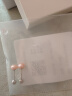 Lnieer螺丝拧扣S999足银淡水珍珠耳钉防掉耳饰耳骨钉睡觉免摘养耳洞耳环 6mm粉橙淡水珍珠耳钉【999足银】 实拍图