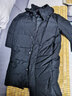 雅鹿羽绒服男中长款2023冬季新款加厚大毛领派克服连帽时尚防寒外套 黑色 180/XL 实拍图