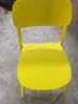 和大人餐椅家用塑料椅子现代简约餐厅饭桌靠背休闲椅北欧洽谈接待餐桌椅 LGF版黄色 加强加厚破损必赔 实拍图