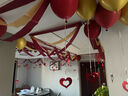 全品屋 婚房布置全套女方卧室男方客厅结婚新房拉花浪漫气球喜字装饰 喜结良缘波浪旗套餐 实拍图