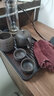 祥业 泡茶壶陶瓷紫砂茶壶旅行茶具套装便携快客杯办公茶道配件礼盒装 余圆紫砂套装 实拍图