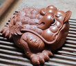 金镶玉王仁兵老师手工作品三足金蟾茶宠茶台摆件宜兴紫砂茶桌功夫茶具 王仁兵招财进宝金蟾 实拍图