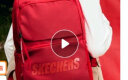 斯凯奇（Skechers）U196家族双肩背包运动大学生书包女电脑包 L320U196-001W 赛车红 20-30升 实拍图