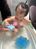 葆氏婴儿洗澡海绵2个装儿童搓澡巾搓澡神器新生儿宝宝沐浴球花不伤肤 实拍图